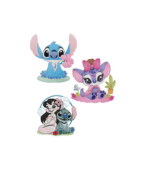 Pacotão de Matrizes Lilo Stitch Variados