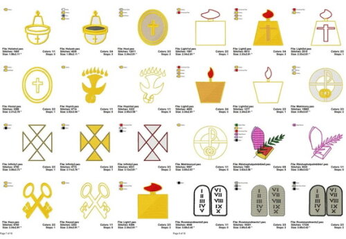 Pacote 120 Matrizes Religiosas, Bíblicas, Católicas