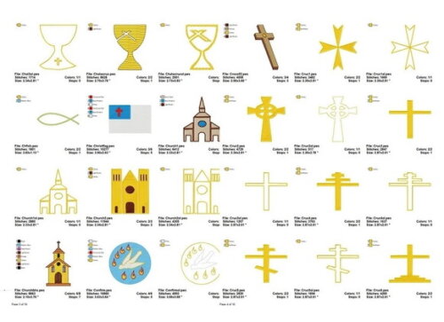 Pacote 120 Matrizes Religiosas, Bíblicas, Católicas