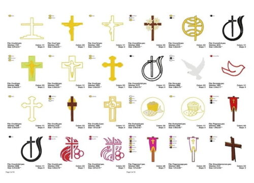 Pacote 120 Matrizes Religiosas, Bíblicas, Católicas