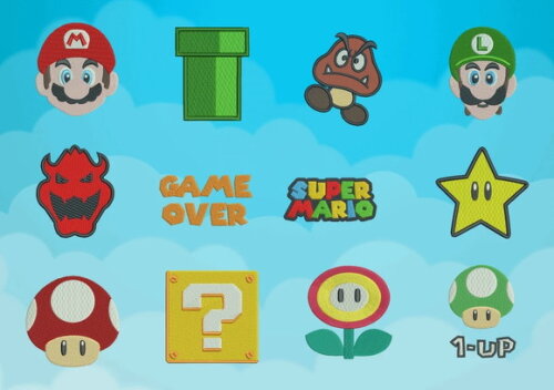 Pacote de Matrizes Super Mario Games