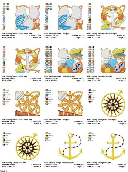 Pacote de Matrizes Náutico Infantil
