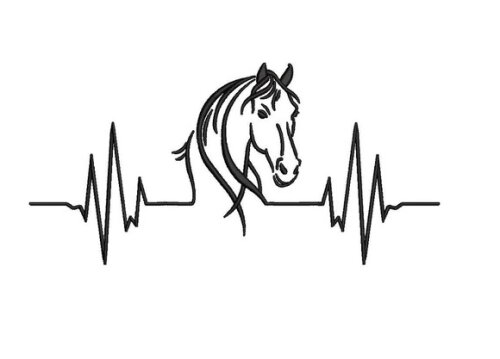 Pacote Matriz Bordado Coração de Cavalo Batimentos