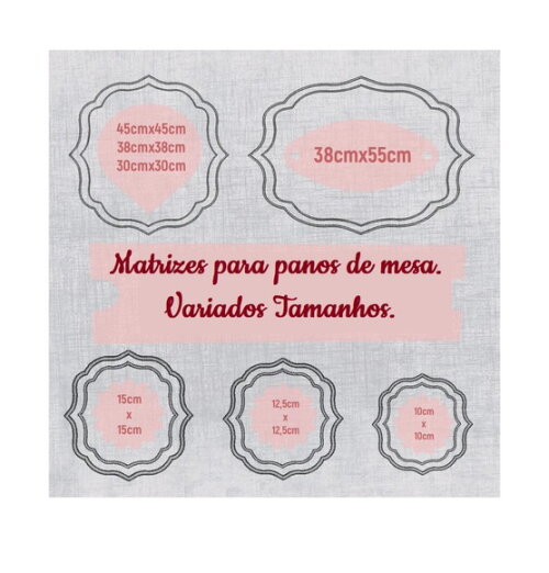 Pacote Matriz Bordado Supla Pano de Mesa 1