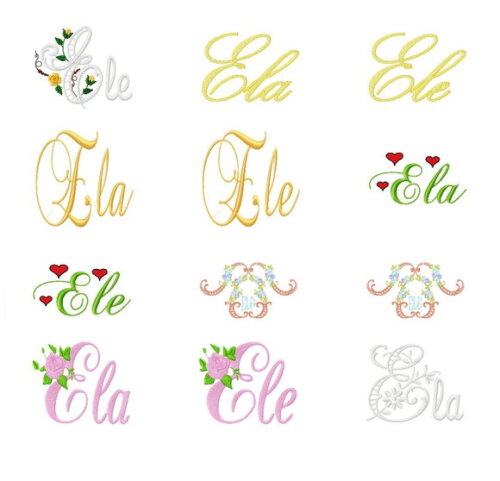 Pacote Matrizes de Bordado Ele & Ela 2
