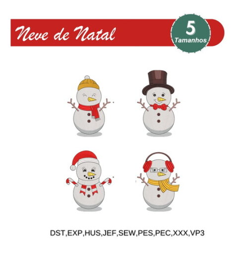 Pacote Matrizes de Bordado Natal Variados