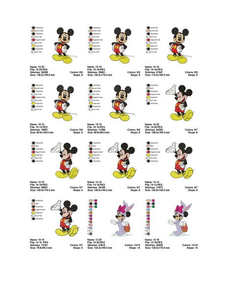 Pacote Matrizes Mickey Baby