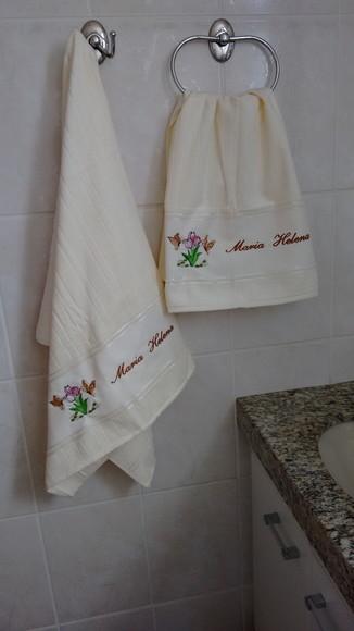 Dia das Mães Presente Especial - Toalhas bordadas