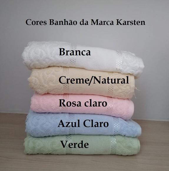 Jogo de Toalha Banhão Bordados 03 Peças-bodas de Estanho
