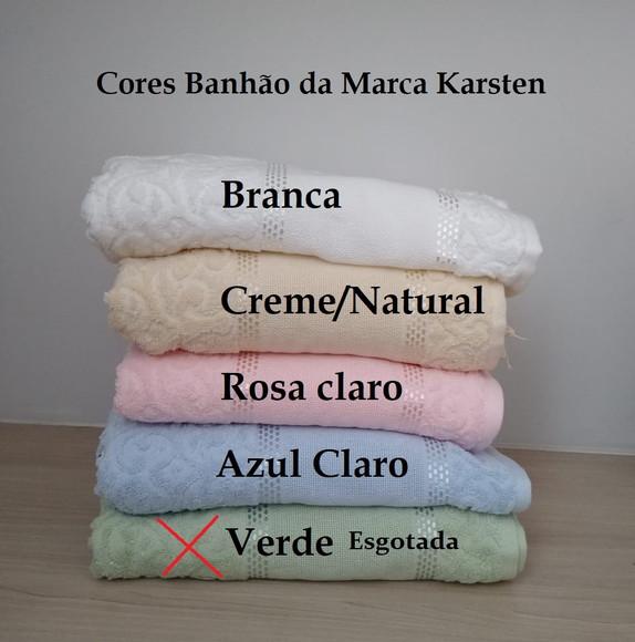 Jogo de Toalhas Banhão e Rosto Karsten Bordadas (02 Peças)