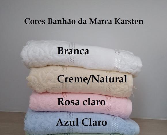 Jogo de Toalhas Banhão Karsten Bordadas (04 Peças) Casamento