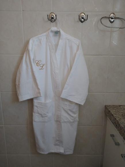 Kit 02 Roupões Bordados para os Noivos Tam P, m ou G