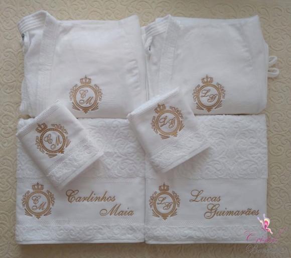 Kit Luxo 06 Peças- Toalha Banhão Karsten (roupões Tam m e G)