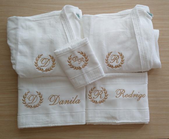 Presente de Casamento -toalhas e Roupões Dohler -kit 6 Peças