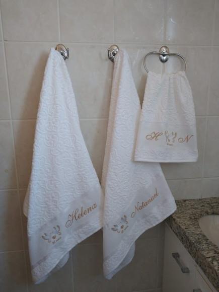 Presente Personalizado para Bodas de Ouro - toalhas gigante