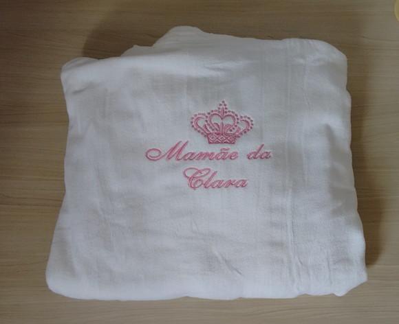 Roupao Personalizado para a futura mamãe Tam P, M ou G
