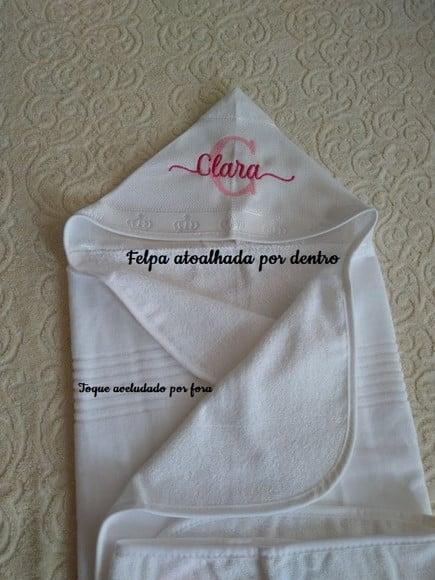 Toalha de Banho com Capuz (sem Fralda) e Toalhinha de Mão