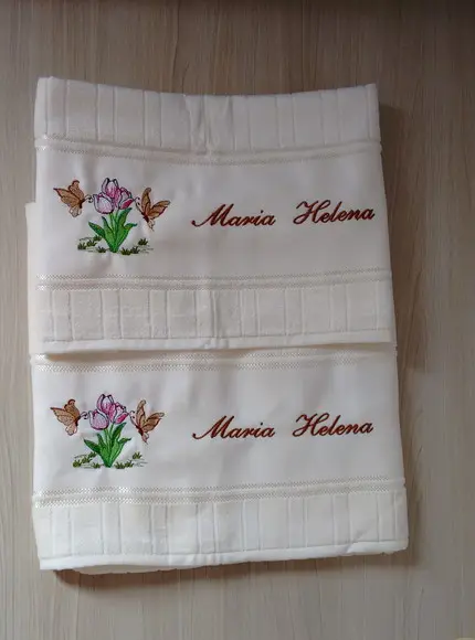 Dia das Mães Presente Especial - Toalhas bordadas