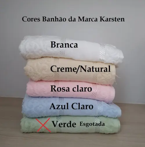 Jogo de Toalhas Banhão e Rosto Karsten Bordadas (02 Peças)