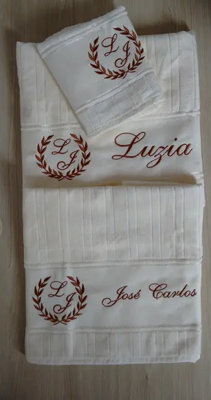 Kit banho personalizado com 03 peças