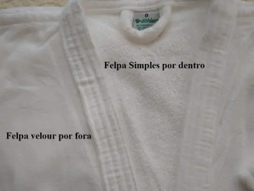 Kit com 02 Roupões Personalizados Tam P , m ou G