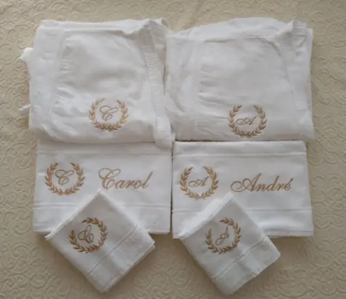 Presente de Casamento -toalhas e Roupões Dohler -kit 6 Peças