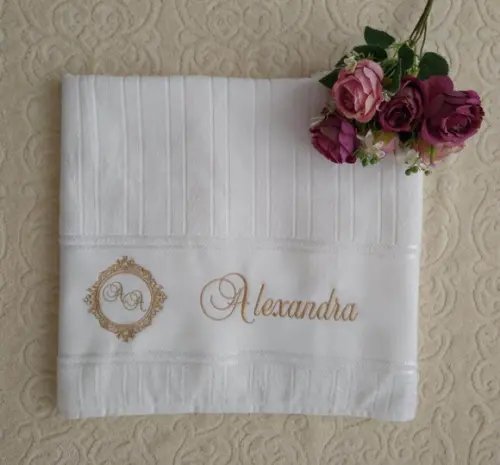 Presente de Casamento - Jogo de Toalhas Dohler Bordadas