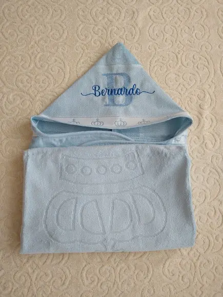 Presente para Recém Nascido - Toalha de Banho com Capuz