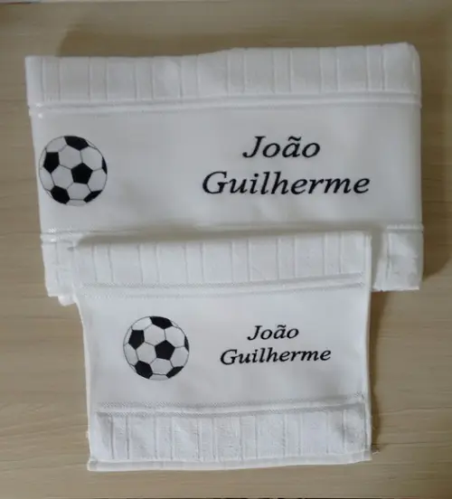 Presente Personalizado - Kit 2 Peças Toalhas Bordadas