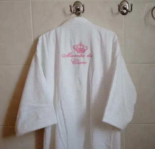 Roupao Personalizado para a futura mamãe Tam P, M ou G