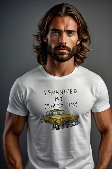 Camiseta I Survived My Trip To Ny - do Infantil ao Adulto