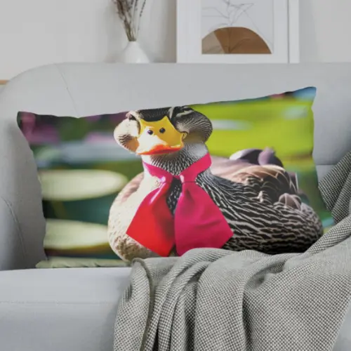 Capa Travesseiro Lá Vem o Pato