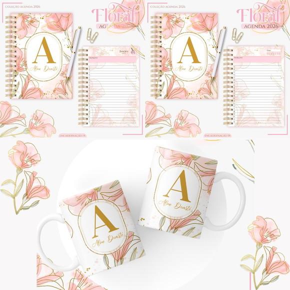 Agenda Floral Gold 2026 Arquivo Digital