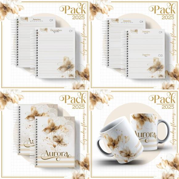Agenda Floral Gold 2025 Arquivo Digital