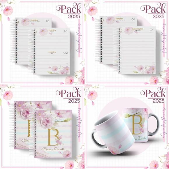 Agenda Floral Candy Alfabeto 2025 Arquivo Digital