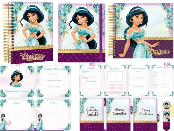 Arquivo Digital Combo Caderneta e Livros Jasmine