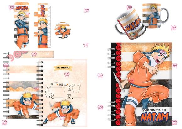 Caderneta Caneca e Cartão do Sus Naruto Arquivo Digital