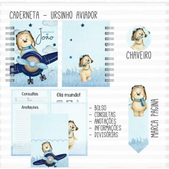 Caderneta e Livro do Bb Ursinho Aviador - Arquivo Digital