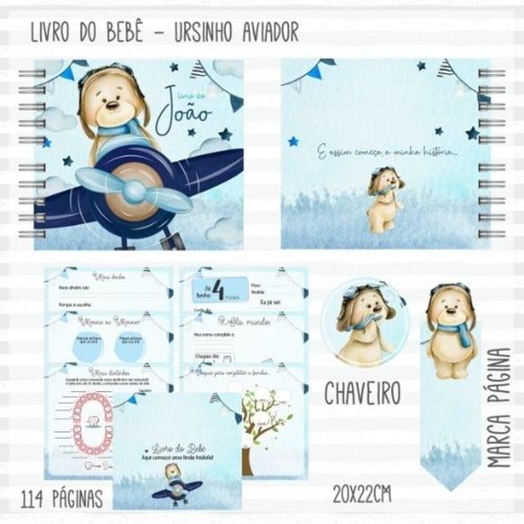 Caderneta e Livro do Bb Ursinho Aviador - Arquivo Digital
