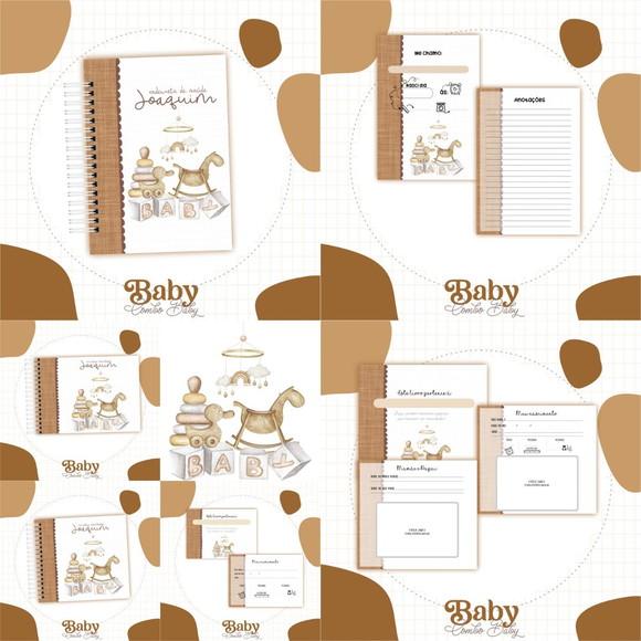 Caderneta e Livros Baby Menino 2 Arquivo Digital