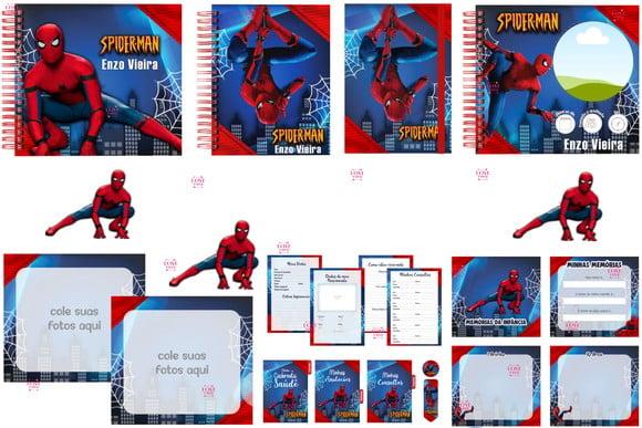 Caderneta Livro e Álbum Homem Aranha Arquivo Digital