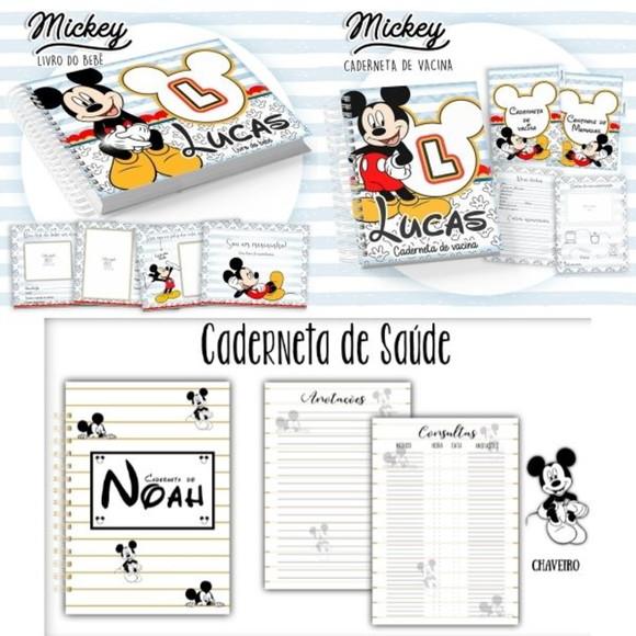 Caderneta Mickey 2 Modelos - Arquivo Digital