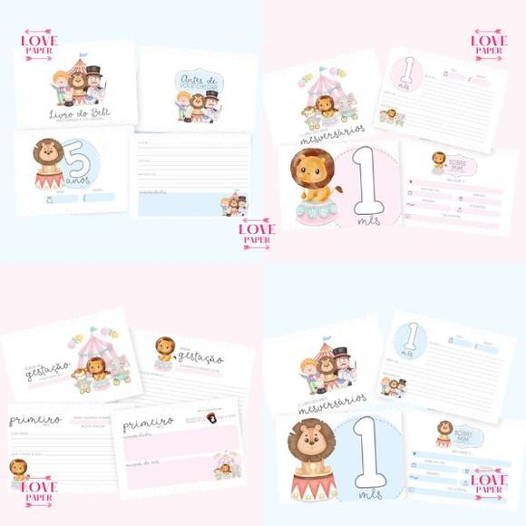 Cadernetas e Livros Circo Menino e Menina Arquivo Digital