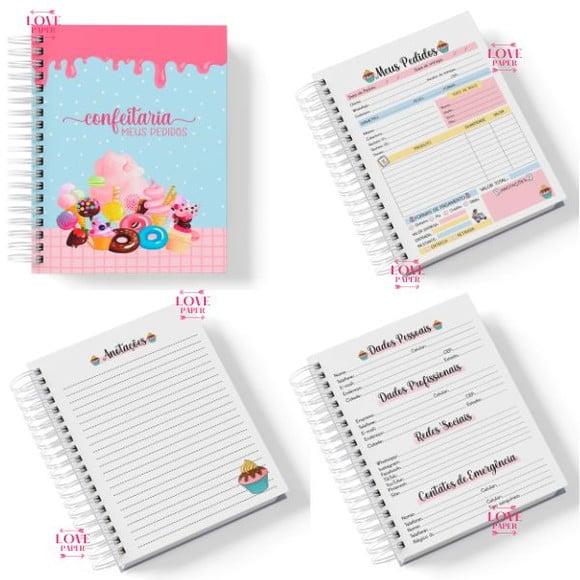 Caderno de Pedidos Confeitaria 1 Arquivo Digital