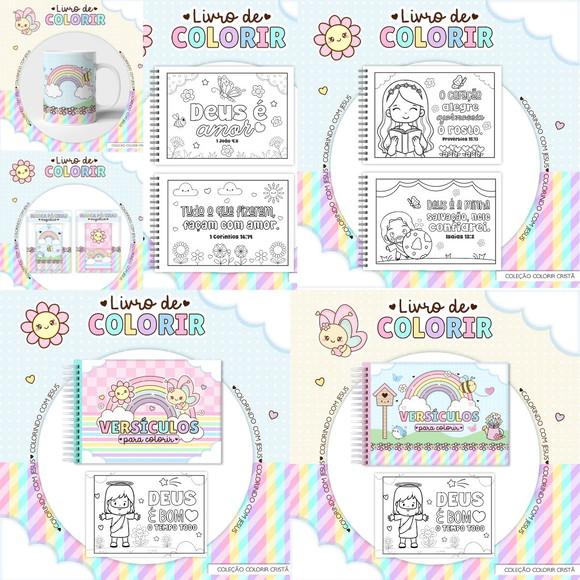 Caderno de Colorir Versículos Arquivo Digital