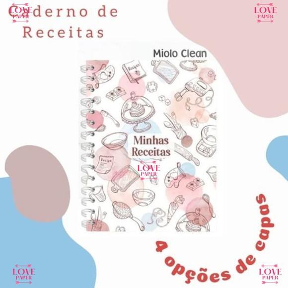 Caderno de Receitas Clean - Arquivo Digital
