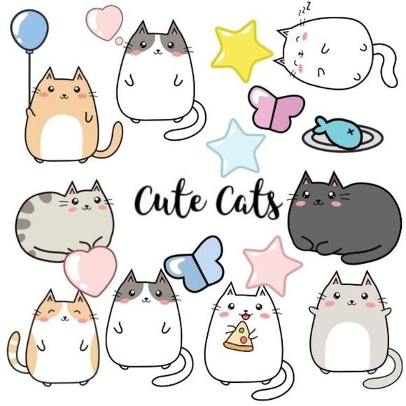 Cliparts - Cute Cats