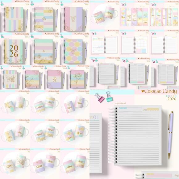 Coleção Agendas Candy 2026 Arquivo Digital