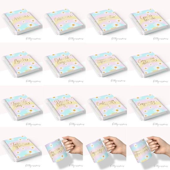 Coleção Cute 30 Profissões Cadernos Canecas e Desk Planners