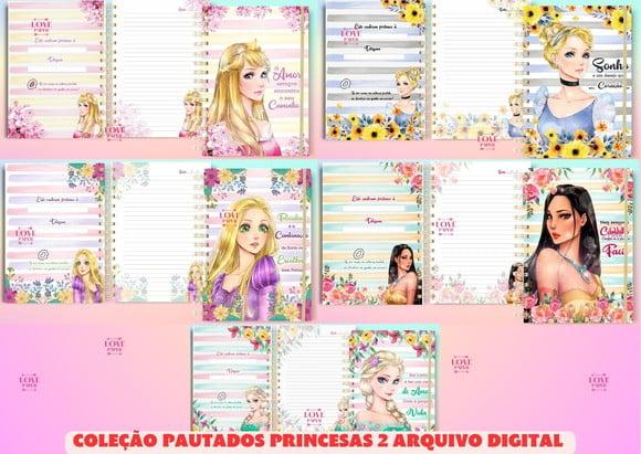 Coleção Pautados Princesas 2 Arquivo Digital